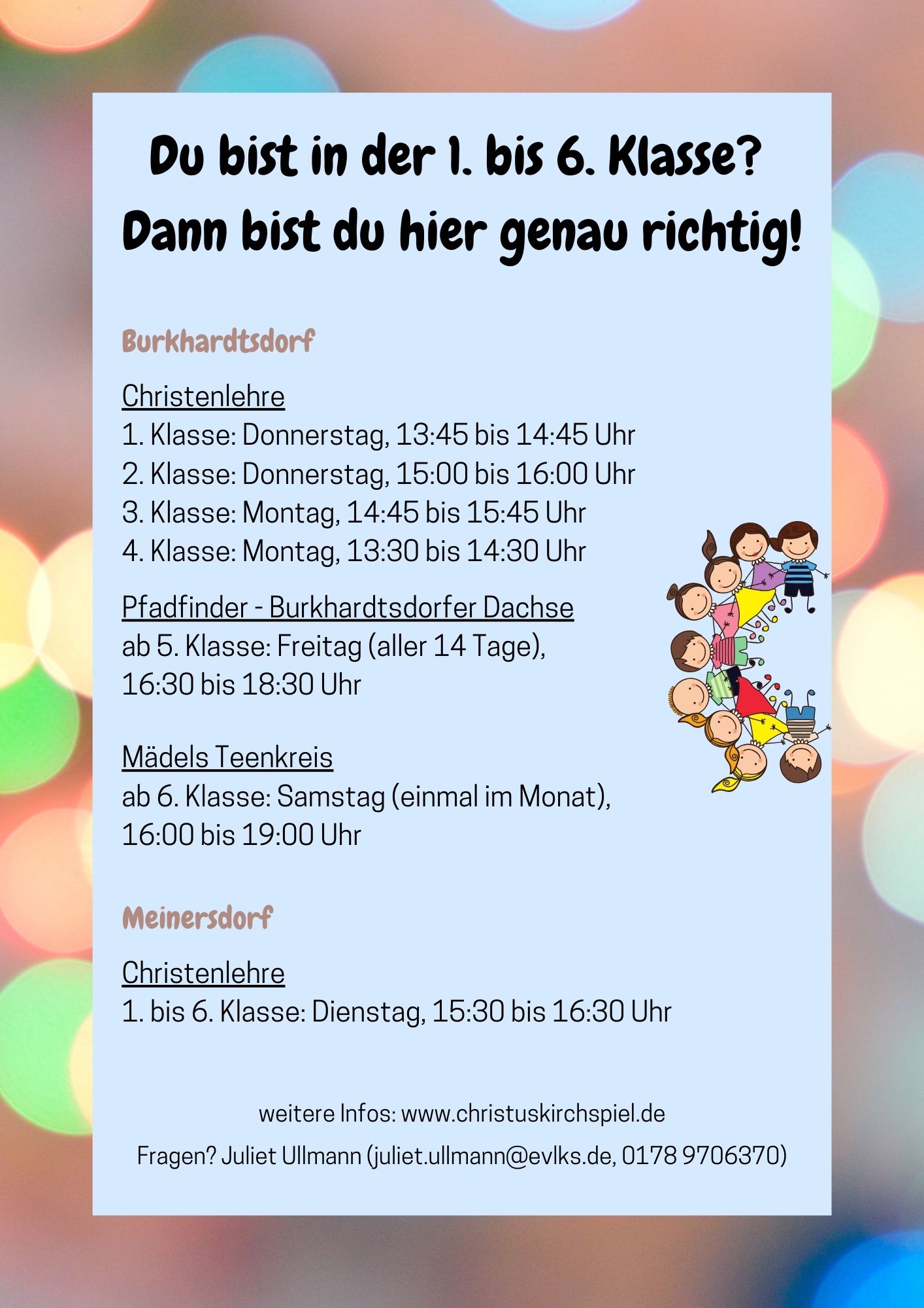 Flyer Christenlehre