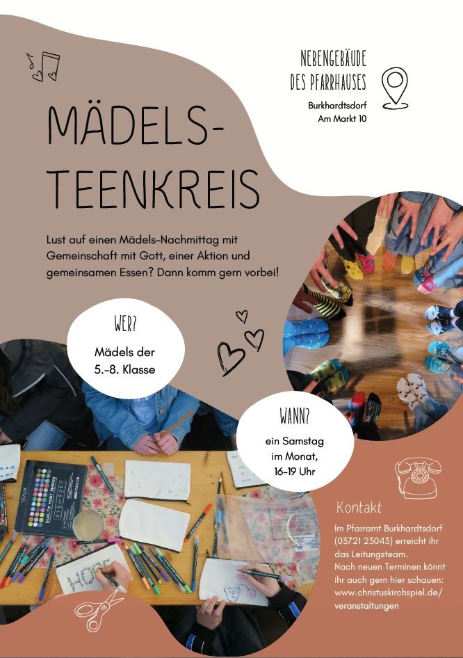 Mädels Teenkreis Flyer